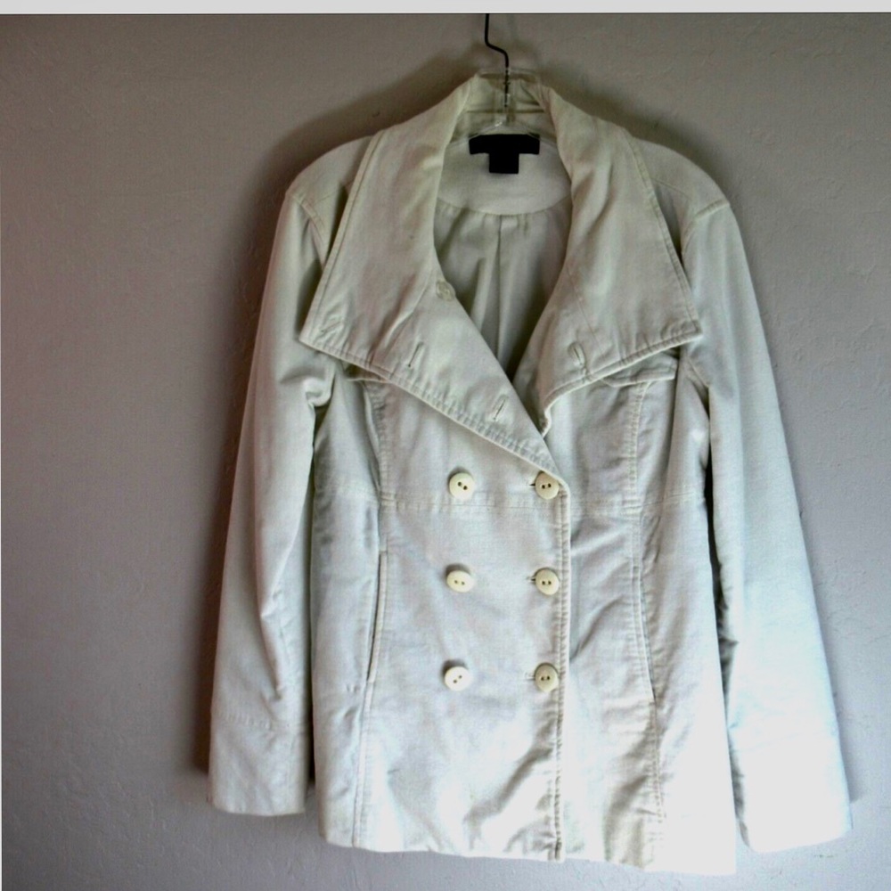 Calvin Klein velvet pea coat